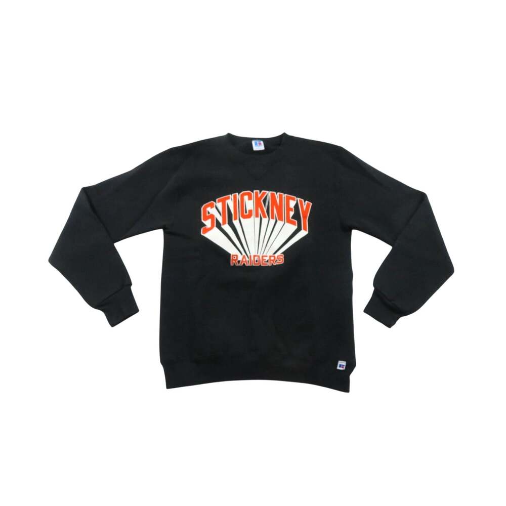 Stickney Raiders 50/50 Russel Athletic Black Sweatshirt Sz S 1990s